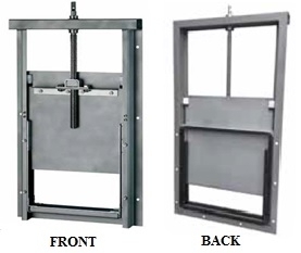 STAINLESS STEEL PENSTOCKS WITH SQUARED SECTION - PENSTOCK